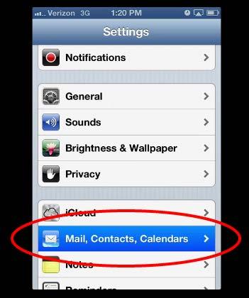 Receive CCIPA mail from Mobile Phones iphone - Step by Step