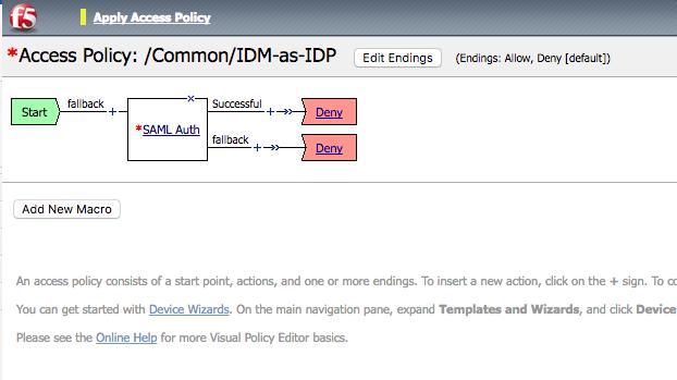 6. In the Visual Policy Editor, select Plus