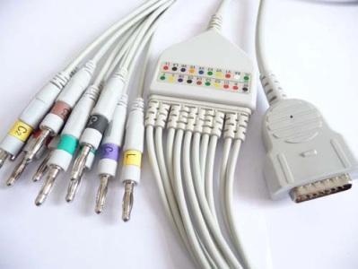900177-001 C0006B C0022B C0022C C0025 EKG cable, IEC snap AM/AM5, 4 pieces