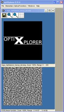 OptiXplorer Application Software The OptiXplorer application software allows the calculation of various diffractive structures: Linear diffractive gratings (binary, sinusoidal, blazed) Slit and