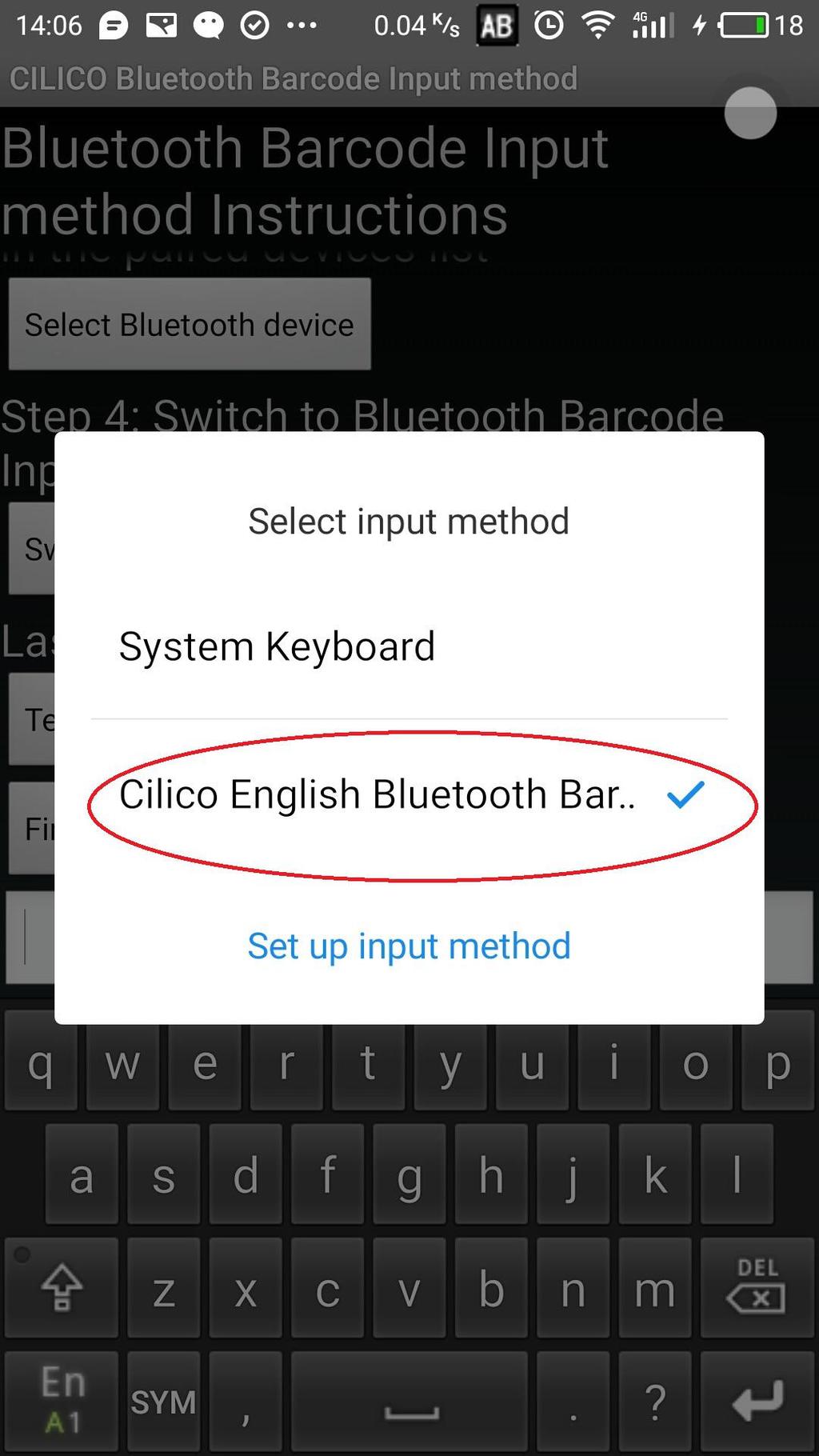 ,tap the switch input method