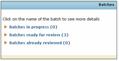 Displaying Batch Progress, Details, and Results Managing Batches Topics Displaying Batch Progress, Details, and Results (p. 17) Configuring the Review Results Page (p.