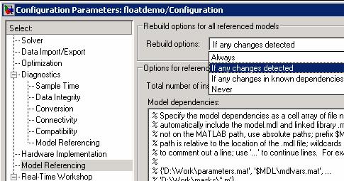 Model Integration via Model Reference R14 Incremental code generation is supported via Model