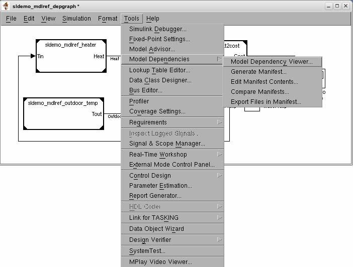 (R2007a) Lists files required by your model in a