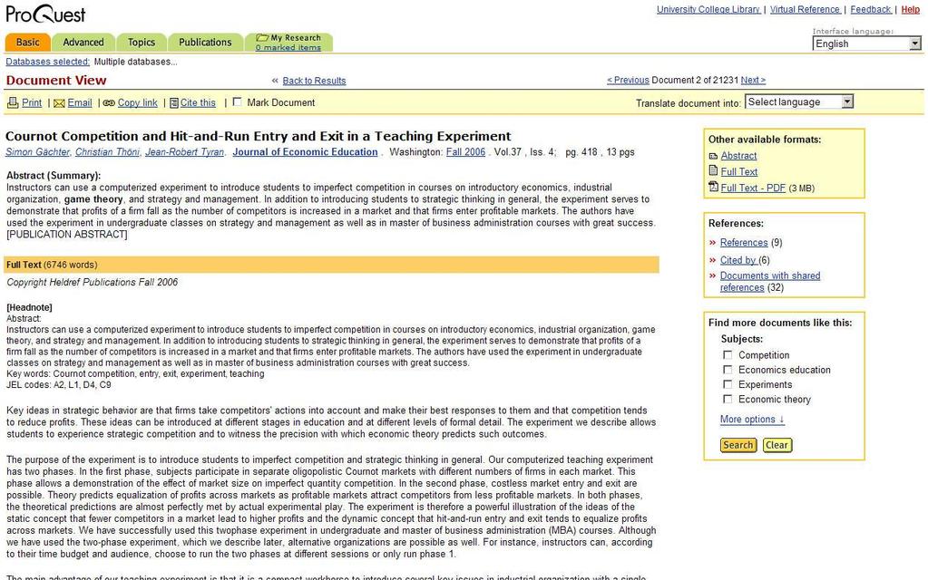 Platform Reference Linking Reference Linking Great resource to inform