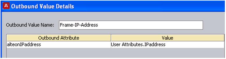 attributes when the rule is evaluated. If the rule evaluates to Allow the outbound values are used to set characteristics of the user s session.