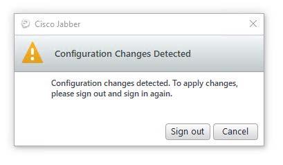 Jabber will then start the correct authorization flow enabled on the cluster.