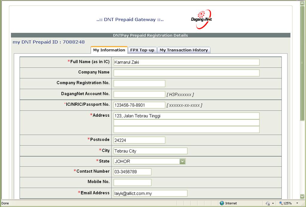 the account detail (as shown partially in Diagram 2e), enable account to be