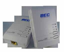 existing in-home power lines Single 10/100 Ethernet Interface