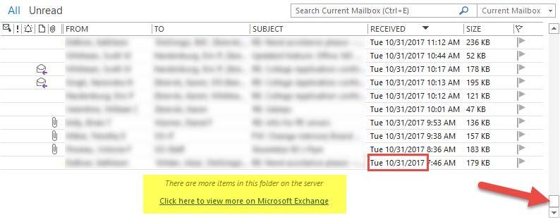 C:\Users\<profile>\AppData\Local\Microsoft\Outlook The filename will be your account name followed by.ost It will take some time to change the mail that is stored locally, it is not instantaneous.
