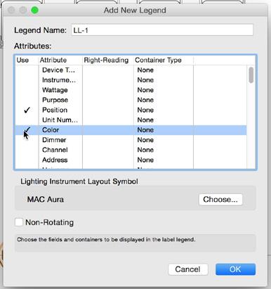 5. In the Align and Distribute dialog, choose Distribute and Evenly inside points and then click OK. The lighting devices will now be evenly spaced along the lighting position. 11.