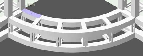 Next, we will use the Polyline tool and Offset tool from the Basic palette to create the base curved polyline for the curved display panels.
