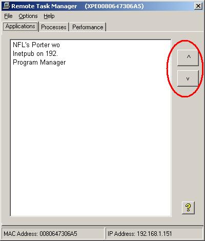 Device Manager 33 Using the Remote Task Manager to View Applications, Processes, and Performance for a Device 1. Switch to the View containing the device you want. 2.