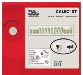 CALEC ST Flow The CALEC ST Flow configuration is designed for flow-rate measurement purposes. Temperature measurement ( hot and cold side) is disabled in this configuration, i.e. no temperatures are detected or displayed.