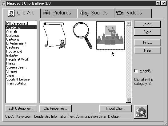 Double click on it to add clip art. The term Clip Art has a very specific definition in PowerPoint.