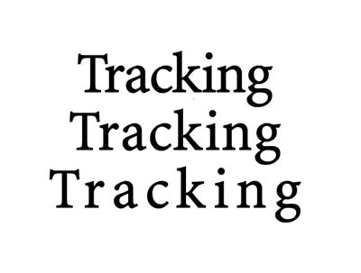 TYPOGRAPHY BASIC DESIGN Tracking or letters pacing