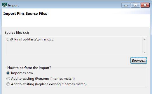 Add to existing (Rename) - All files are merged into the current configuration. It imports all the functions only.
