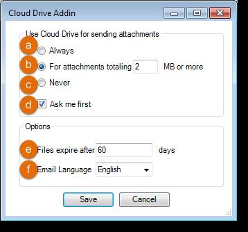 Cloud Drive Plug-in Settings 1 In Microsoft Outlook, open an email composition window. (Click New > Mail Message).