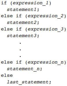 Page 23 of 40 As with all C++ statements, each statement can be a compound statement bounded by braces. To illustrate using an if-else chain, Program 4.