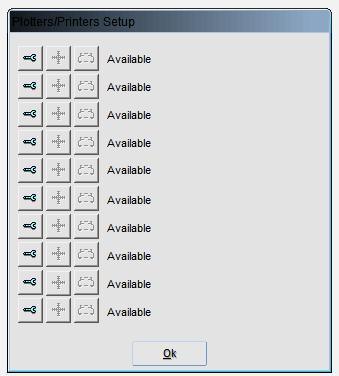 Execute the HTS500 Software. Select the File Menu. Select the Menu Plotter Setup. The Window Setup Plotters/Printers appears.