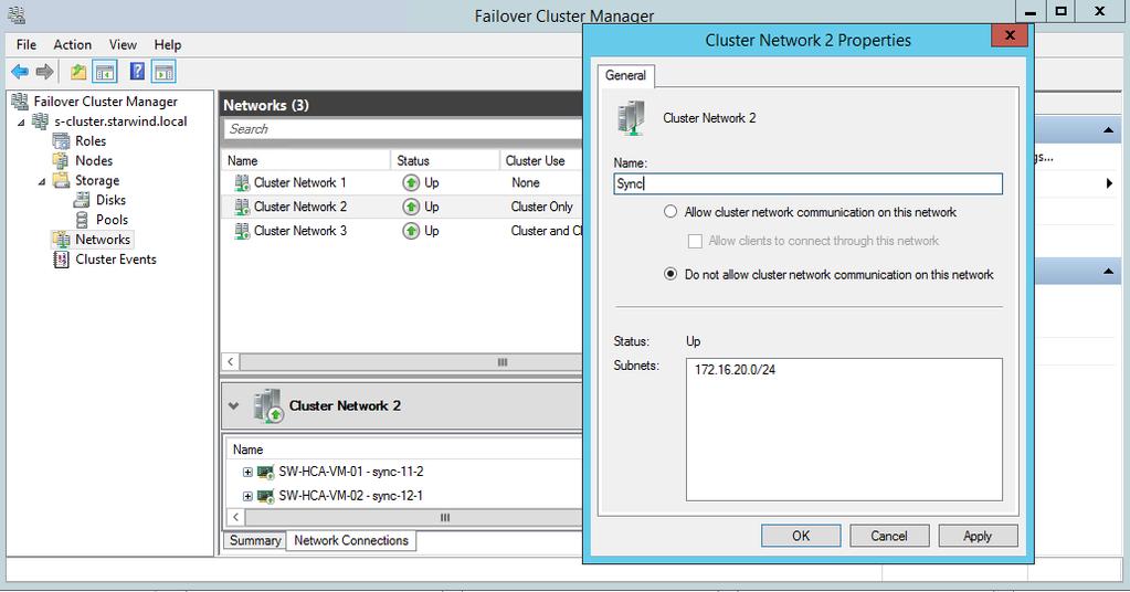 Configuring Cluster Network Preferences 97.