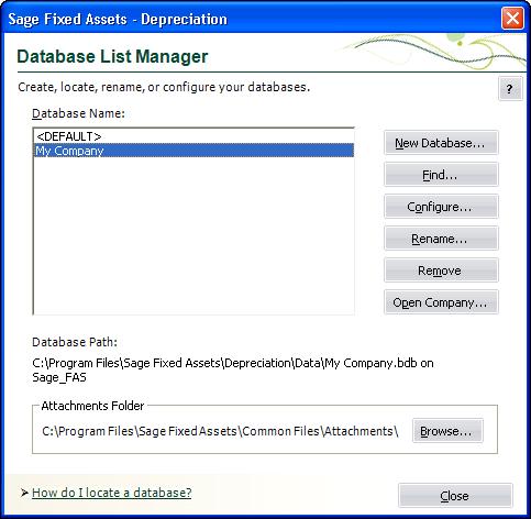 Troubleshooting Changing Permissions on Windows B 9. Click the Finish button to return to the Database List Manager dialog. Notice that the Database Path information has been updated. 10.