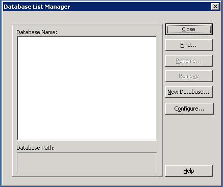 To locate the default database Installing Planning the First Time Step