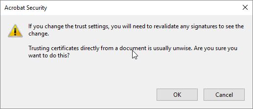 7) Confirm that the box is checked for Use this certificate as a trusted root, and the details outlined in green to make sure that you are importing the proper certificate.