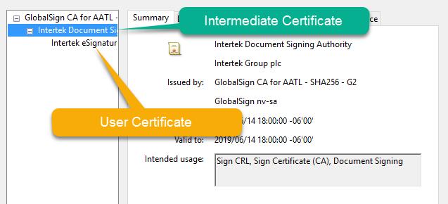 To get to the certificate details: 1) Open the signature panel by clicking on the Signature Panel button 2) Expand the signature properties in the signature panel and click on Certificate Details