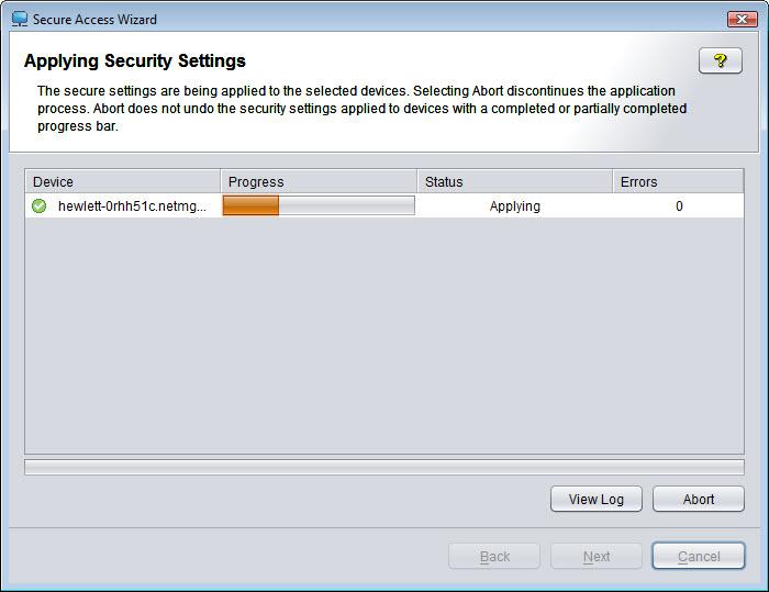 Using the Secure Access Wizard Using Secure Access Wizard Figure 4-19.