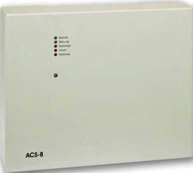 ACS-8-System Access Control The ACS-8 is an access control system which is modular in construction and highly autonomous.