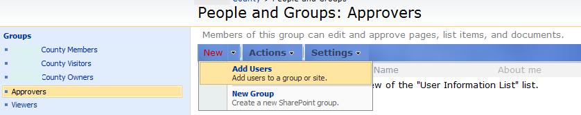 6. Click on New, then select Add Users 7.