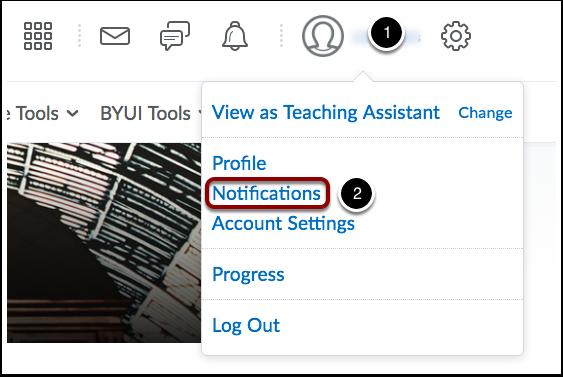 How Do I Update My Notifications? This process is the same for both Instructors and students. All changes made to your Profile will apply to all courses unless you specifically choose to exclude them.