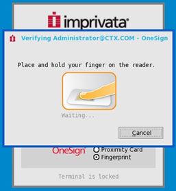 2 Unlocking the Virtual Desktop using Fingerprint