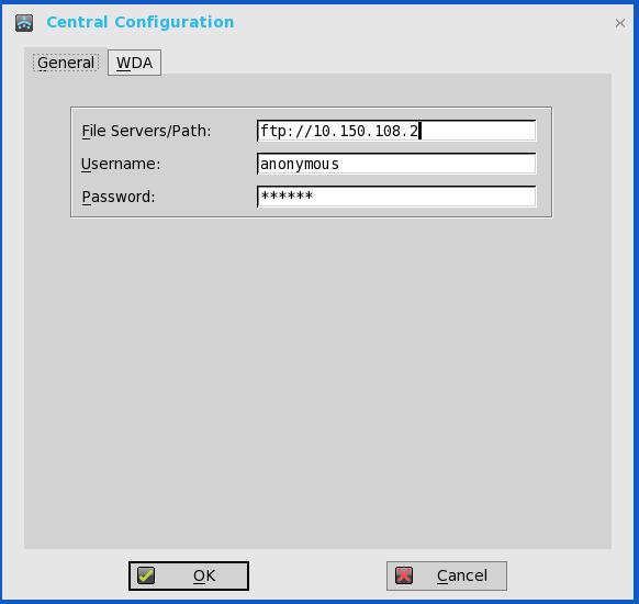 Configuring the General Central Configurations To configure the general central configurations: 1 From the desktop menu, click System Setup, and then click Central Configuration.
