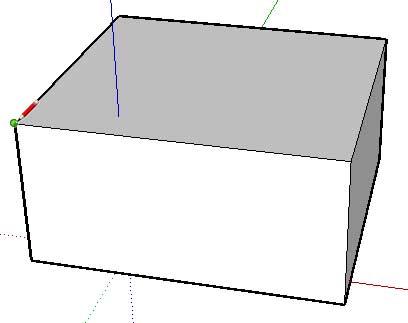 There is one line left to draw to finish a 3 dimensional box.