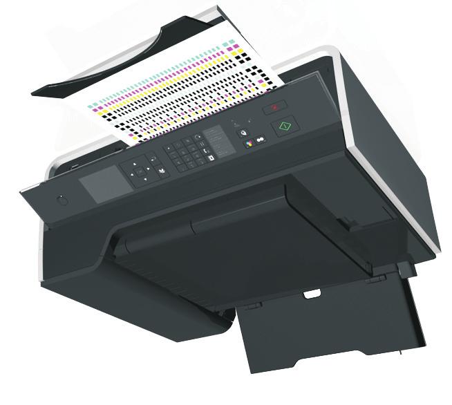About your printer 13 30 Press OK to print an alignment page. Understanding the parts of the printer 3 2 4 5 Notes: 1 The alignment page prints. Do not remove the page until printing is finished.