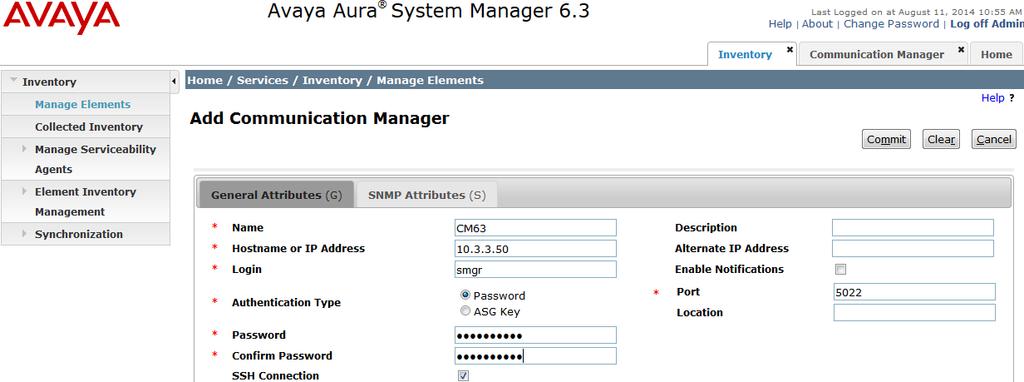 Using this administration interface, System Manager will notify Communication Manager when new SIP users are added.