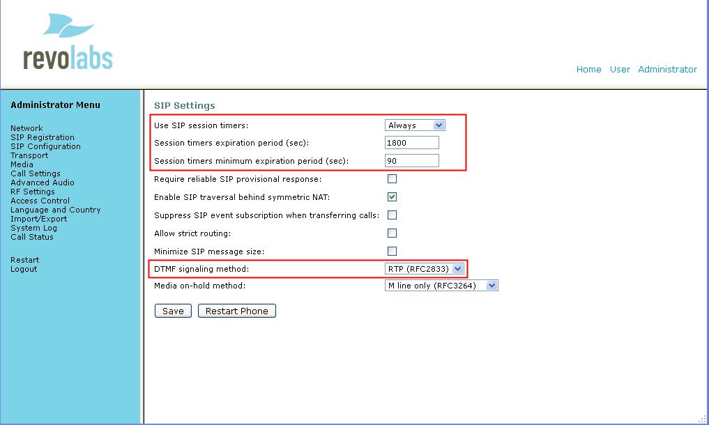 7.3.2. Administer SIP Configuration Settings To administer the SIP configuration settings, click on SIP Configuration from the menu on the left and enter the following values for the specified fields.