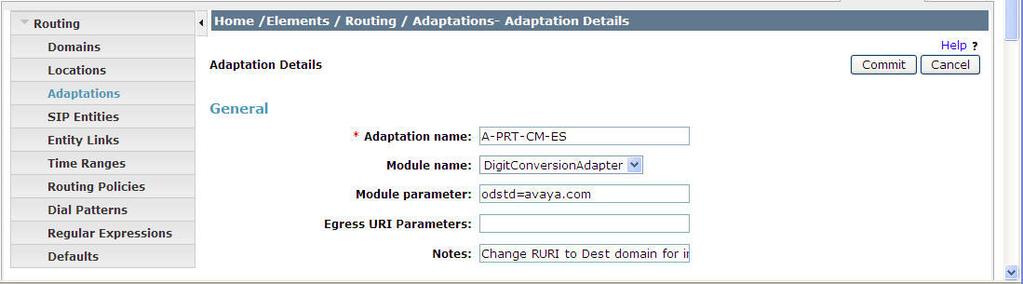 6.4. Add Adaptation Module Session Manager can be configured with Adaptation modules that can modify SIP messages before or after routing decisions have been made.