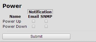 Select Email to receive an email no fica on ( threshold limits) Select SNMP to receive a trap no fica on ( threshold