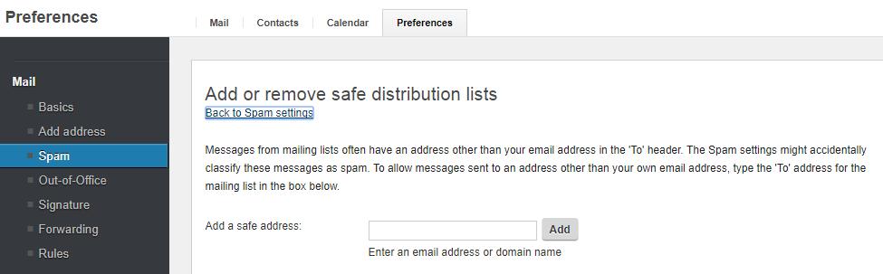 How to Add or Remove Safe Distribution Lists 1.