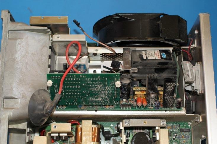 Now it is a good time to clean the inside of the front-subpanel off of the accumulated dust with isopropyl alcohol.
