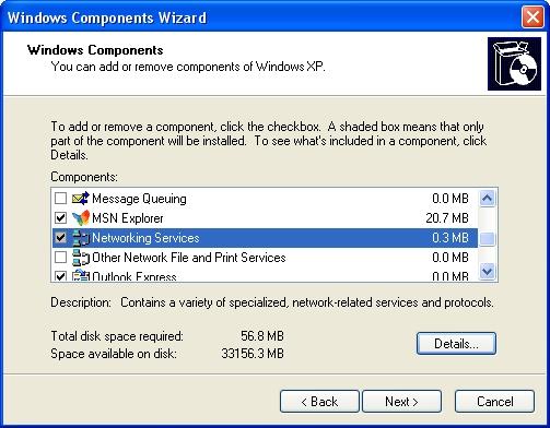 Appendix B. Enabling UPnP in Windows XP i. Open the Add/Remove Programs control panel, and then click on Add/Remove Windows Components in the sidebar.