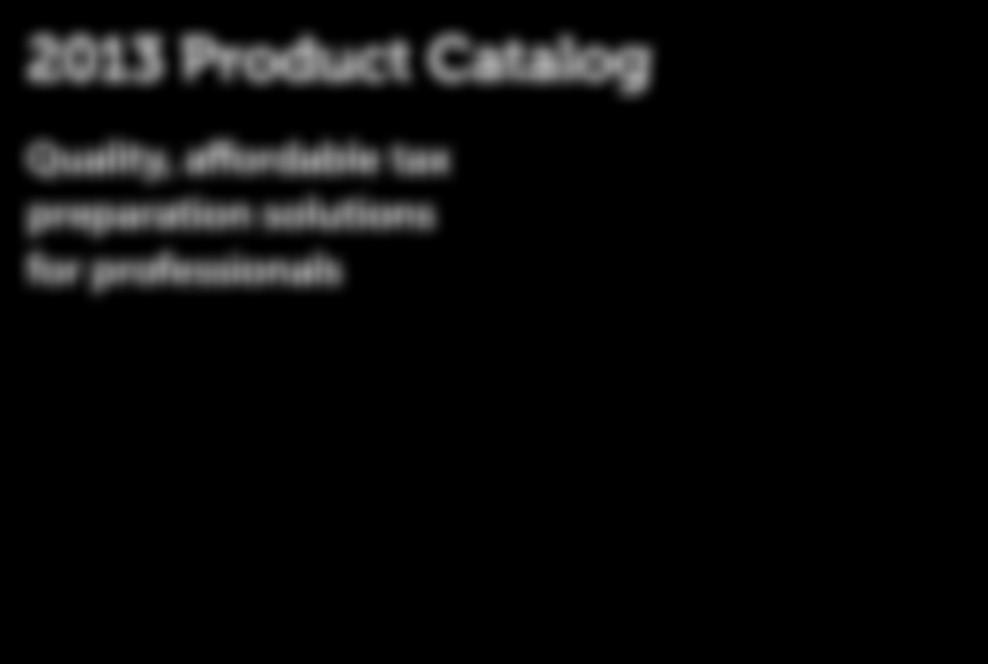 2013 Product Catalog Quality,
