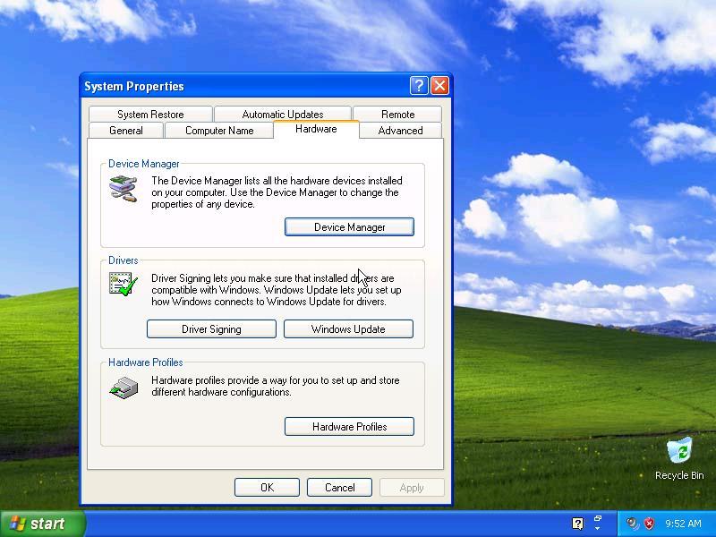 Click Finish after Windows installs the new driver. The Hardware Update wzard window closes.