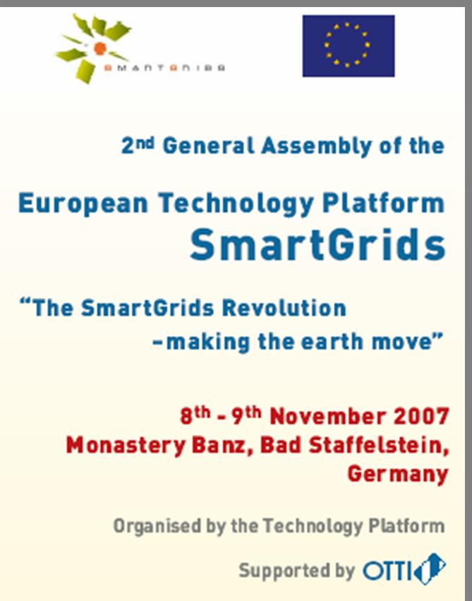 Overview SmartGrids organisation Objectives, vision, research areas