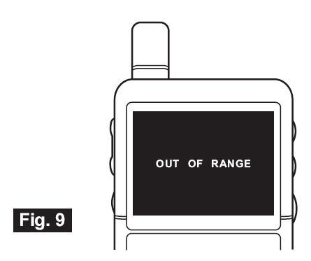 Note 3: "OUT OF RANGE" would be displayed on the LCD screen if the monitor is exceeds the range. (See Fig. 9) 2.2 Brightness Setting (See Fig.