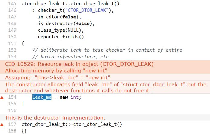 Example C++ Memory Leak Allocating memory into