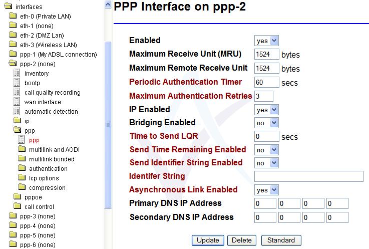 4.2.7 Select asynchronous PPP operation All PPP interfaces by default are configured for synchronous data transfer.